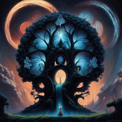 Ethereal Goddess in Yin-Yang Harmony