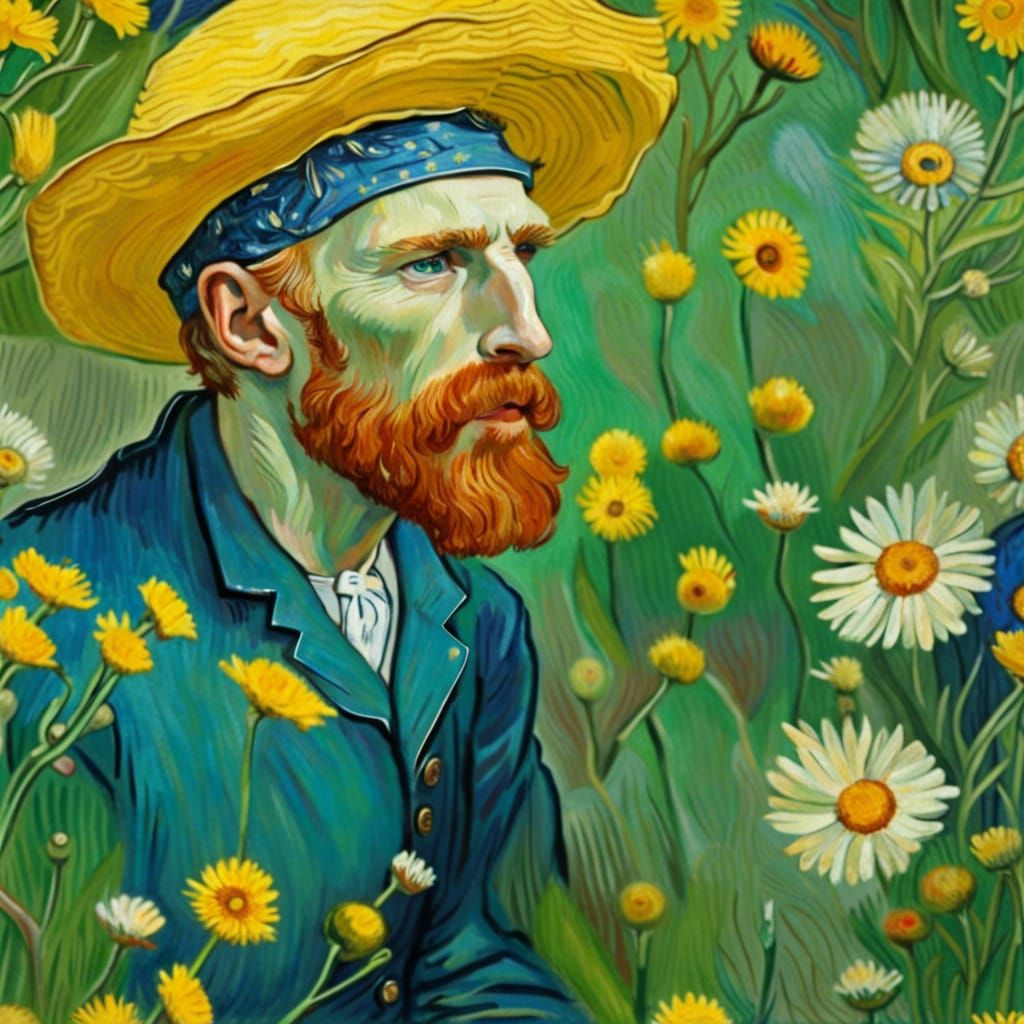 Vincent Van Gogh as Gardener in Spring Bloom