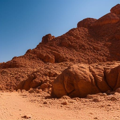 Serenic Desert Wastes Along the Pilgrim's Route