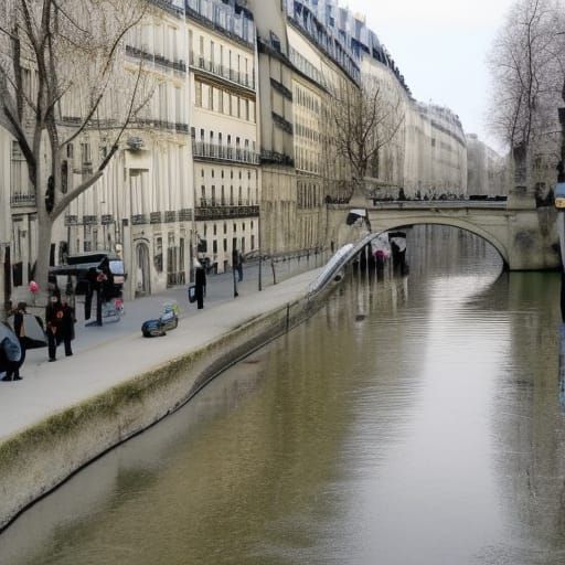 Parisi Cityscape in Dark Moody Color Palette