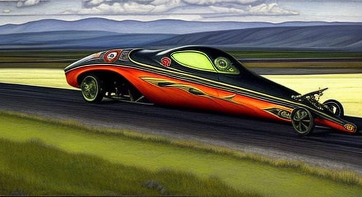 Surreal Pickle Dragster Wins High-Speed Showdown
