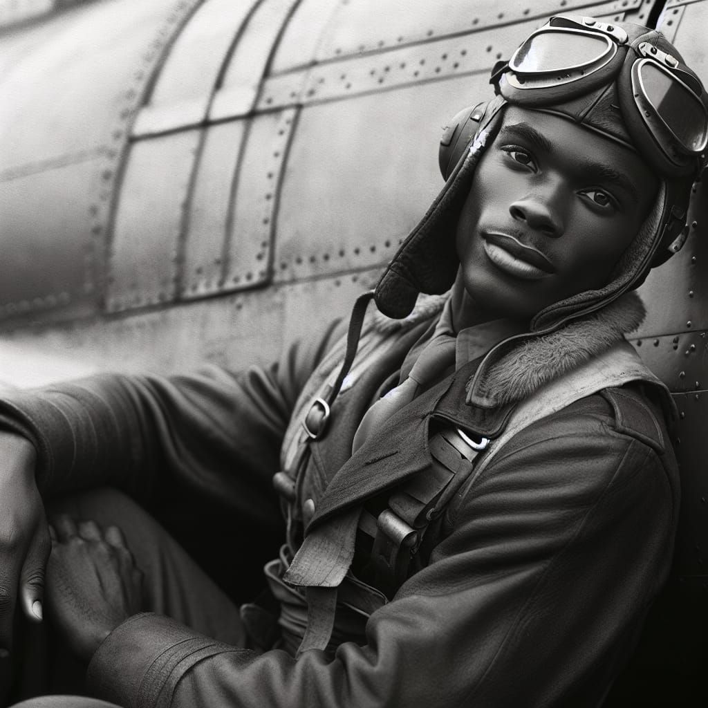 African American WWII Pilot Exudes Bravery
