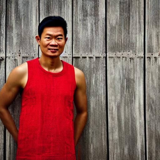 Hyper-Realistic Portrait of a Young Malaysian Man in Cultura...