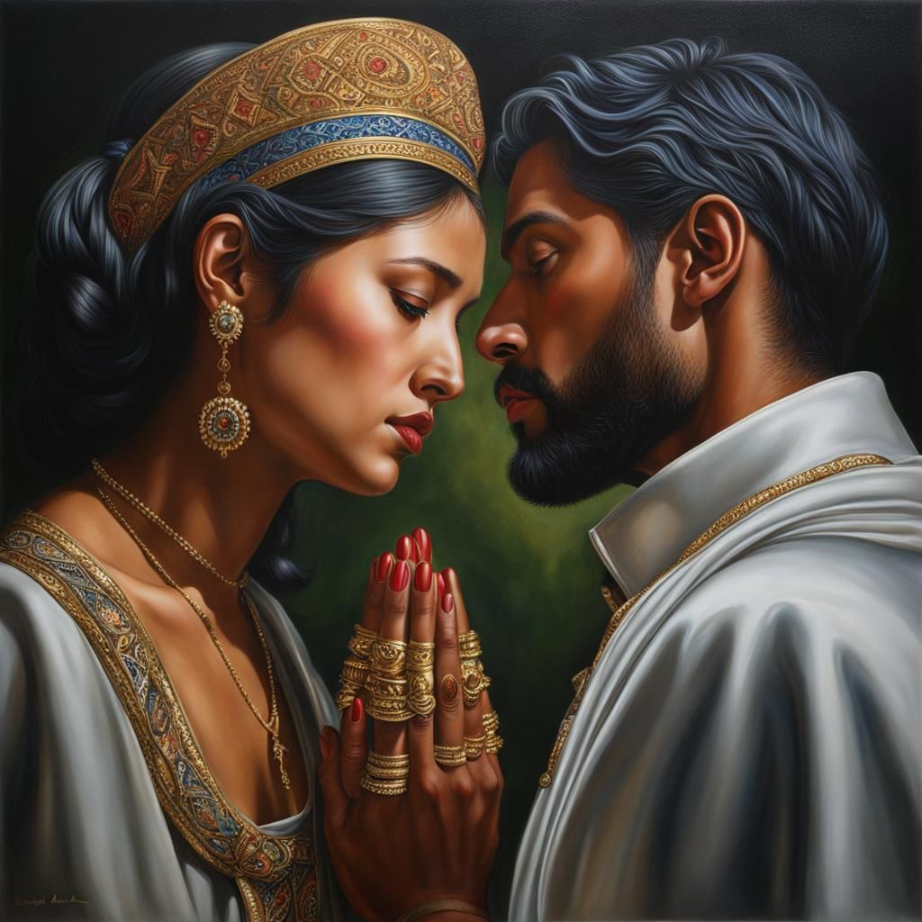 Sacred Love and Profane Love in Hyperrealistic Detail
