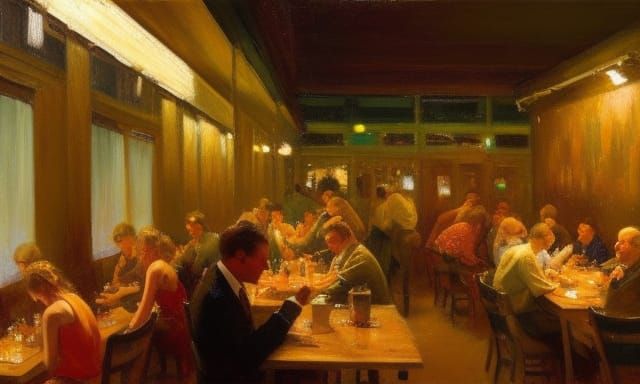 Bustling Night Cafe #8