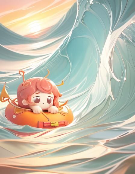 Hyperrealistic Paper Sculpture of Adorable Aliens in Inflata...