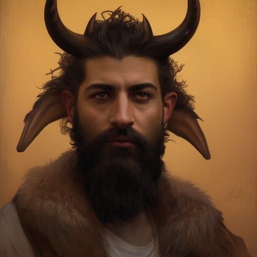 Mythical Sultan in Hyperrealistic Beast Kin Style