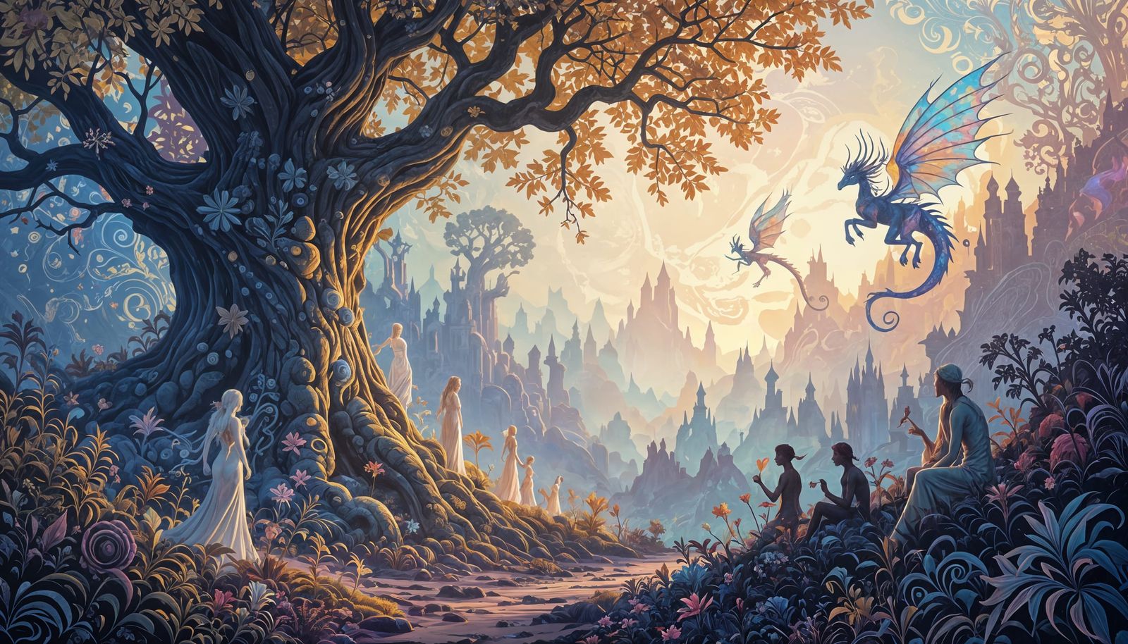 Kaleidoscopic Fey World of D&D Creatures