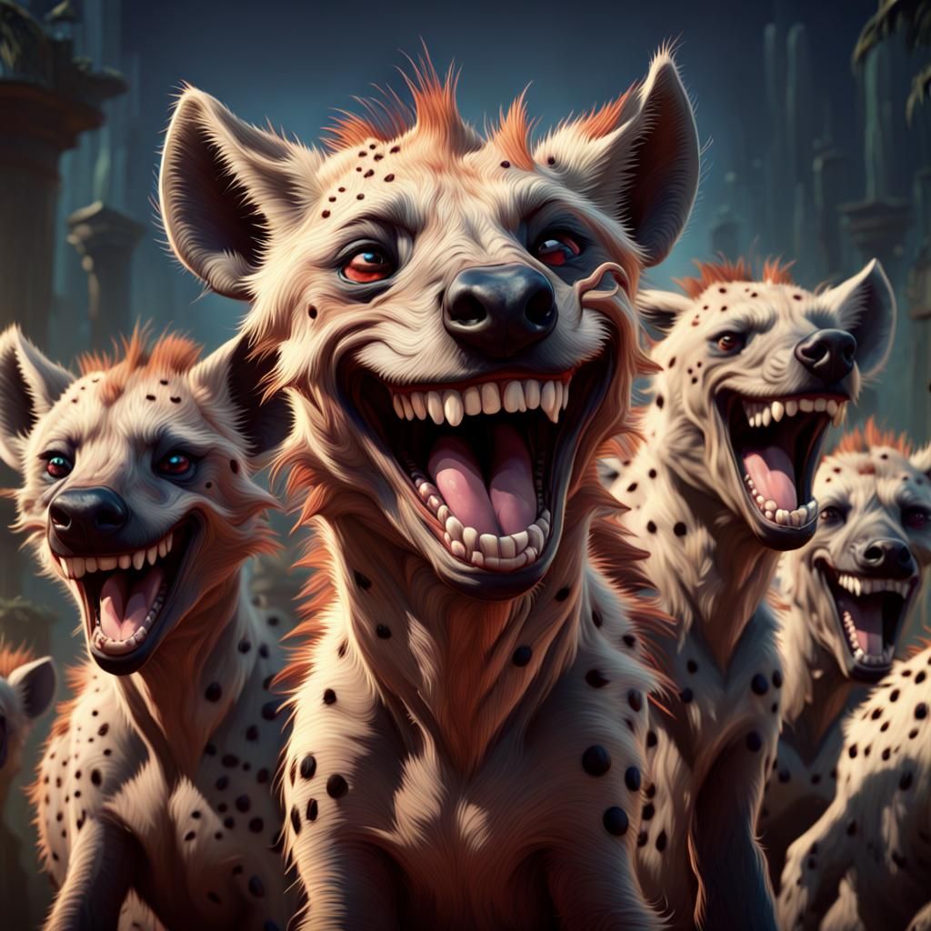 Laughing hyenas