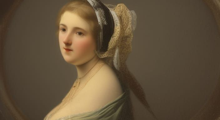 Elegant Lady in Regency Elegance