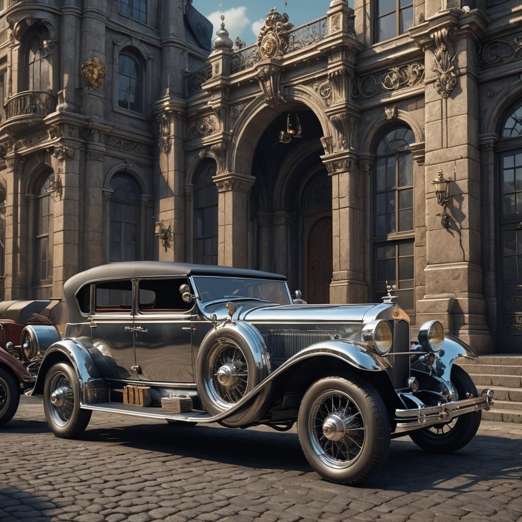 Baroque Chrome Horse of the Future