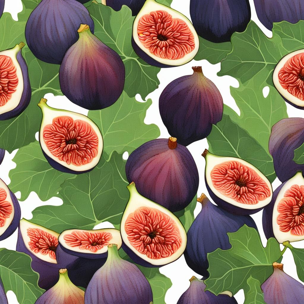 Vibrant Figs in a Wreath