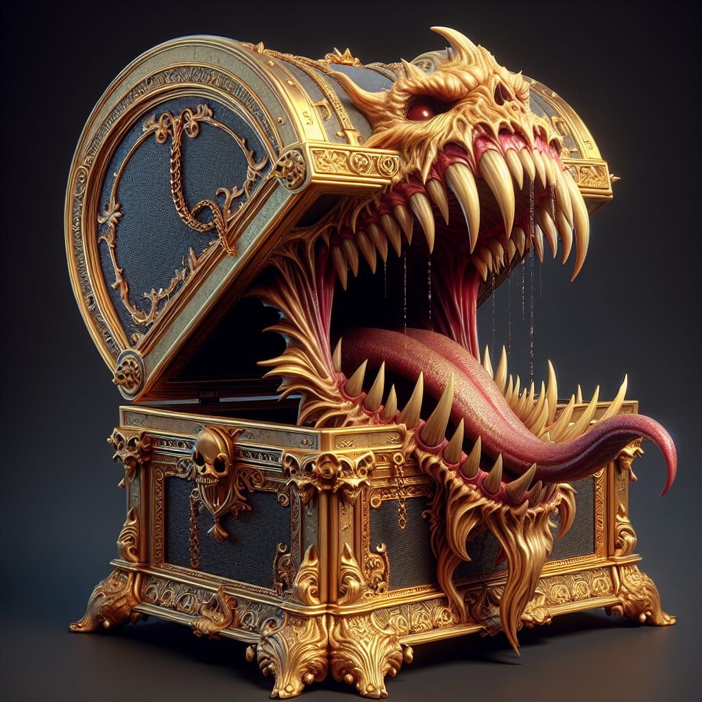 Fierce Golden Mimic Reveals Frightful Form