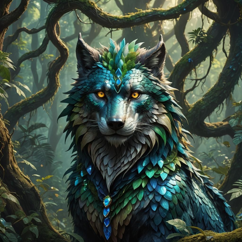 Mystical Forest Wolf