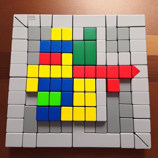 Geometric Puzzle with Interlocking Polygons