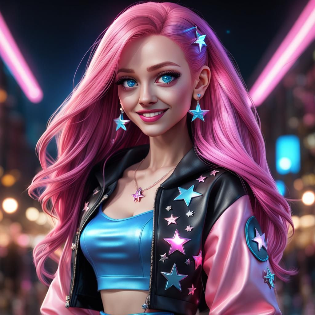 A Young Woman's Enchanting Smile, in VIVID, Cinematic Styles