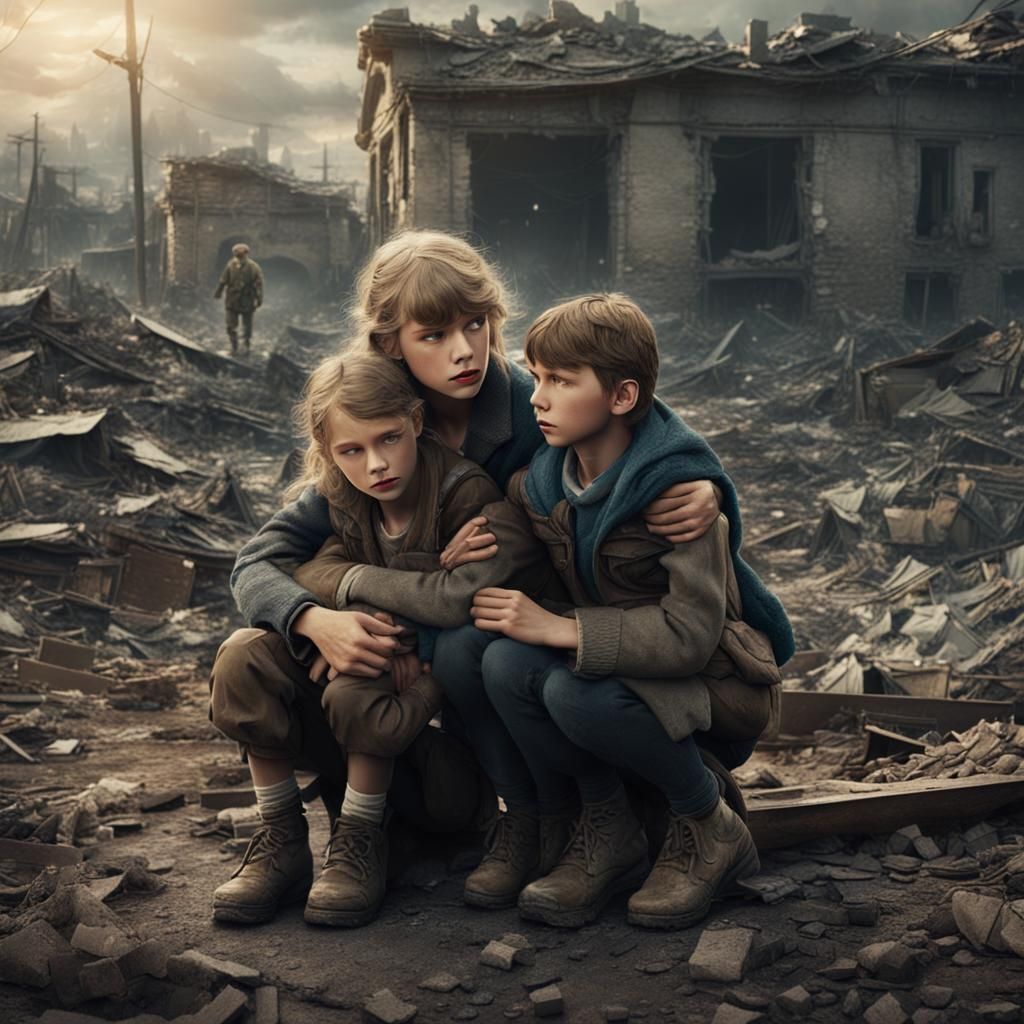 Taylor Swift Comforts Ukrainian Children in War Torn Landsca...