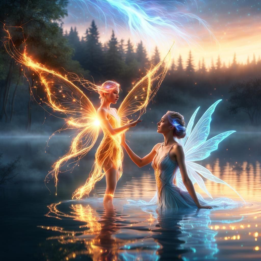 Fairy duality: water and fire