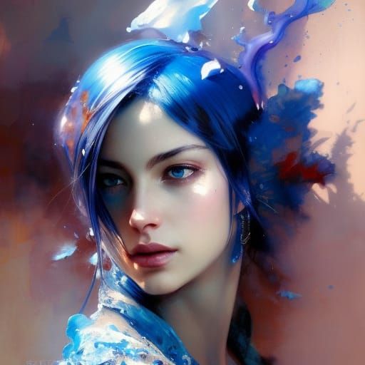 Intricately Detailed Portrait of an Enchanting Baroness in a...