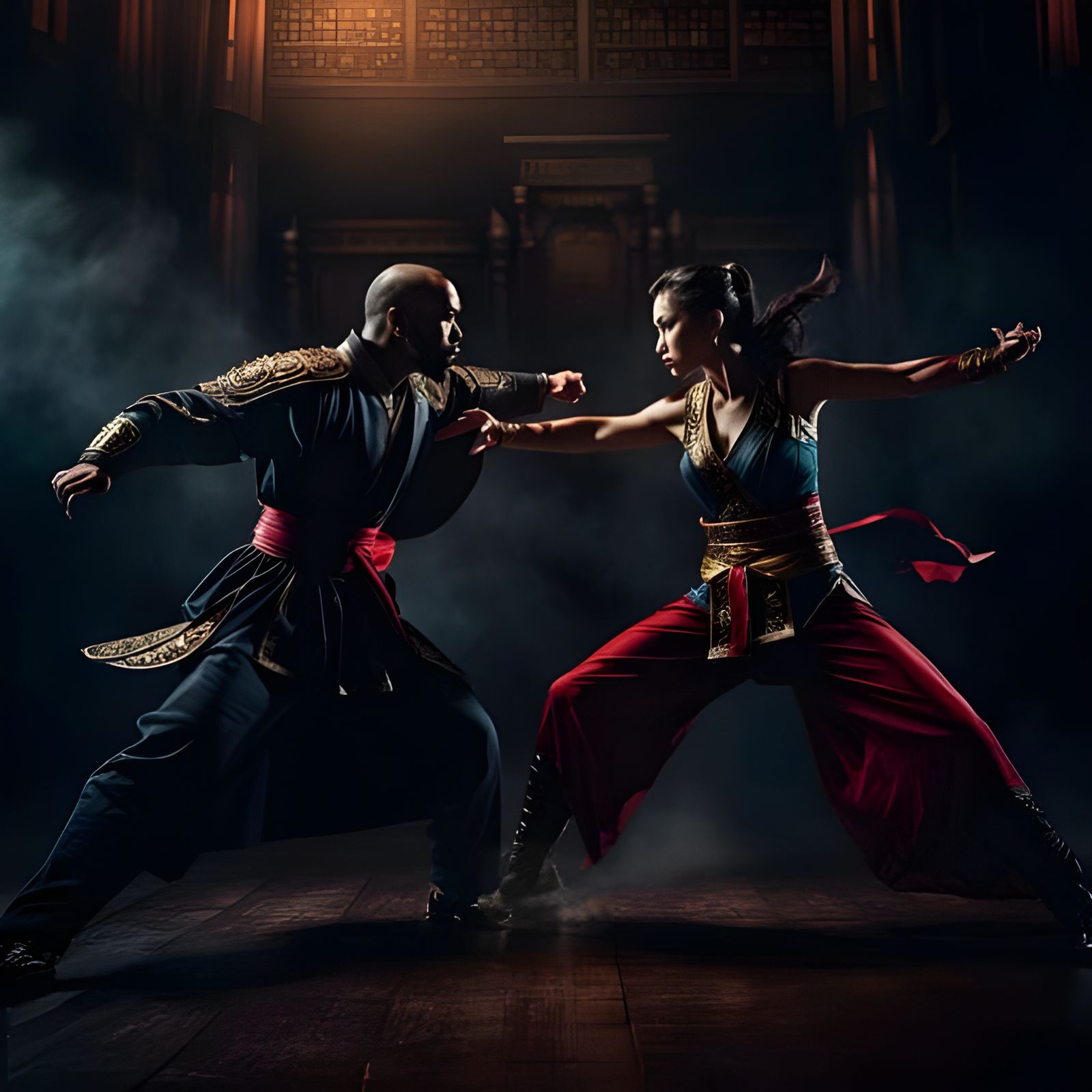 Knight in a Heroic Stance, Retained from Original Image