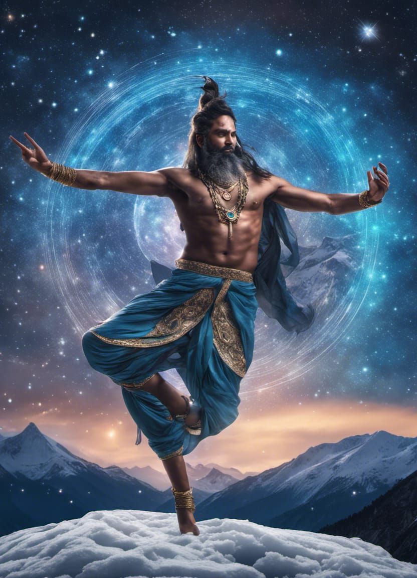 Shiva Dances Amidst Icy Wonders of the Galaxy