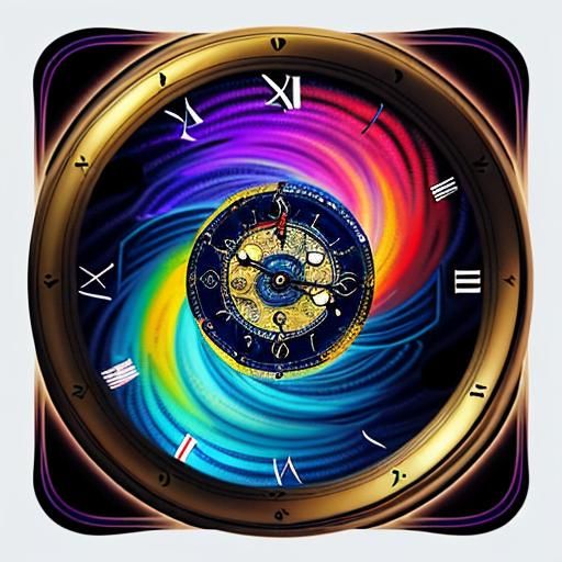 Time's Illusion in Vibrant Spiral Form