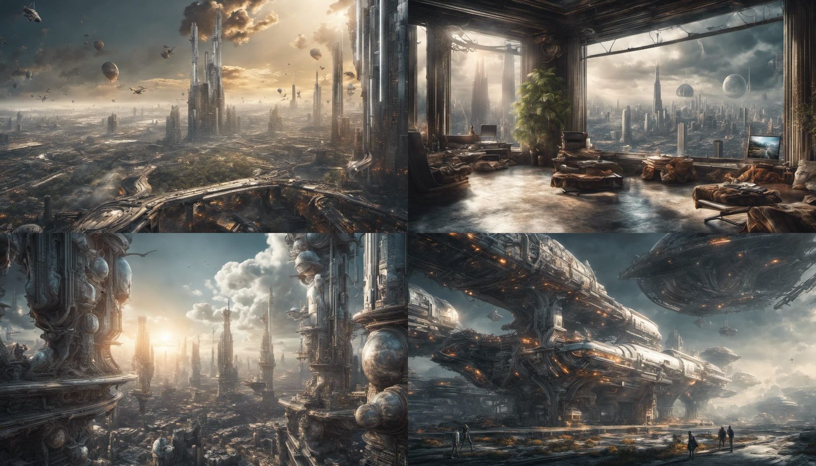 Epic Digital Landscape in Vibrant, Hyperrealistic Style