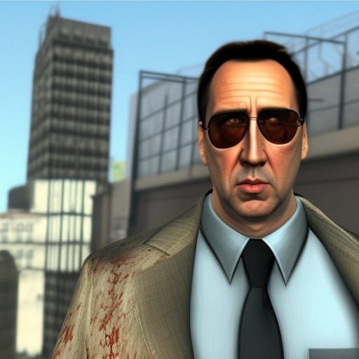 Nicholas Cage as GTA's Michael De Santa