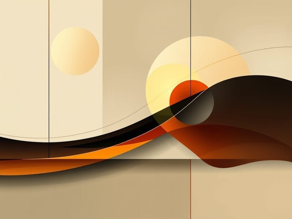 Abstract Digital Art Exploring Proportion and Balance