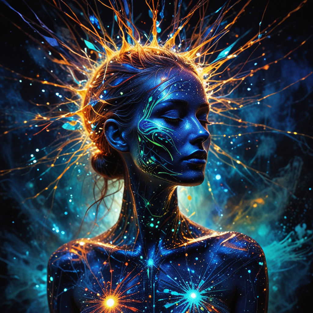 Surreal Prismatic Connections in Vibrant Light Networks