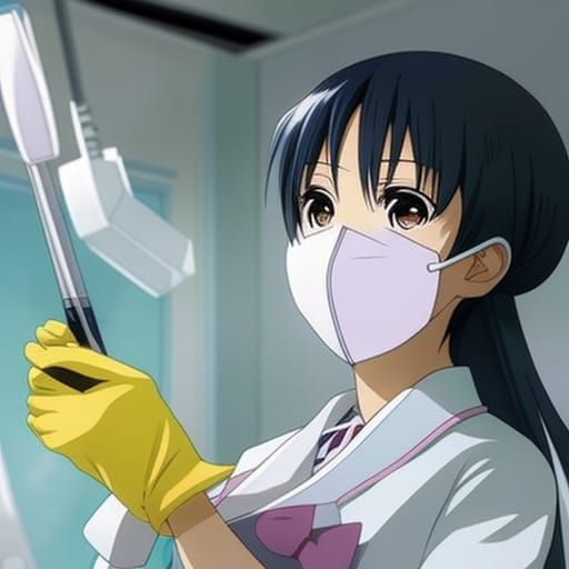 Anime-Style Dentist in a Sterile Environment