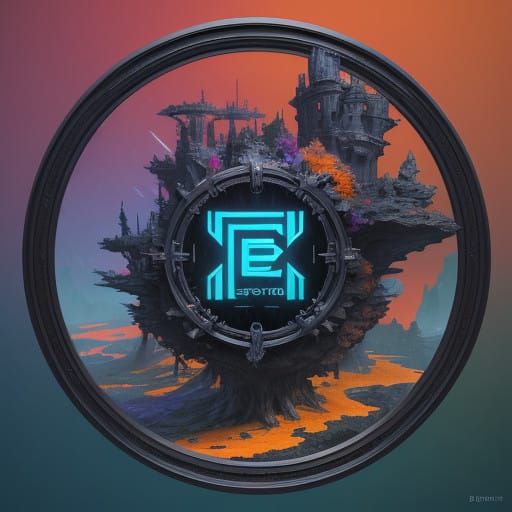 Hyper-Realistic 3D Logo for Sigma Edge in Vibrant Metallic C...