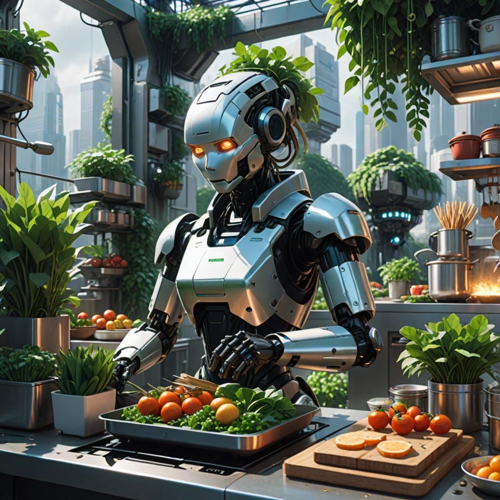 A Futuristic Cityscape in Vibrant Anime Style