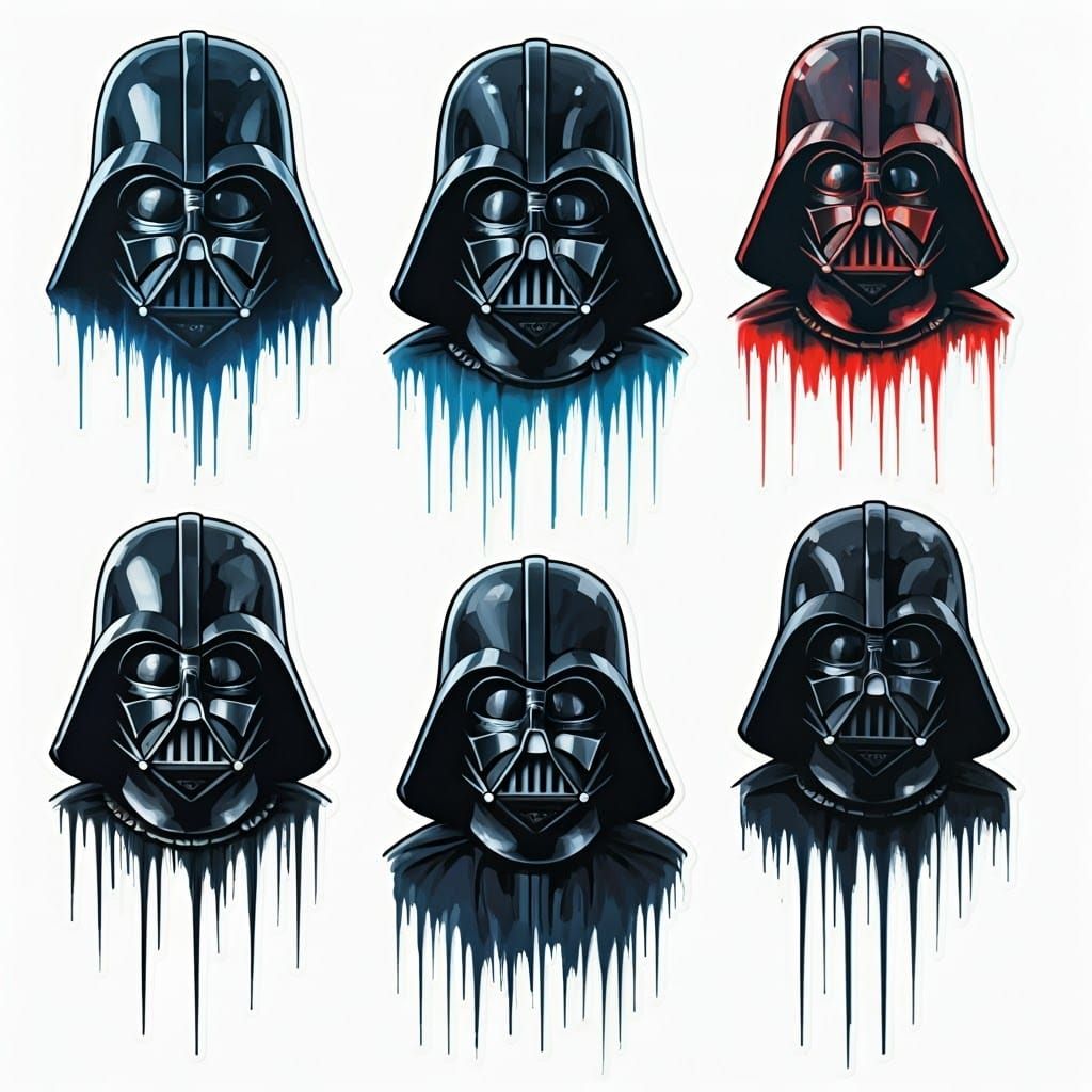 Darth Vader in Playful Polyvalent Poses