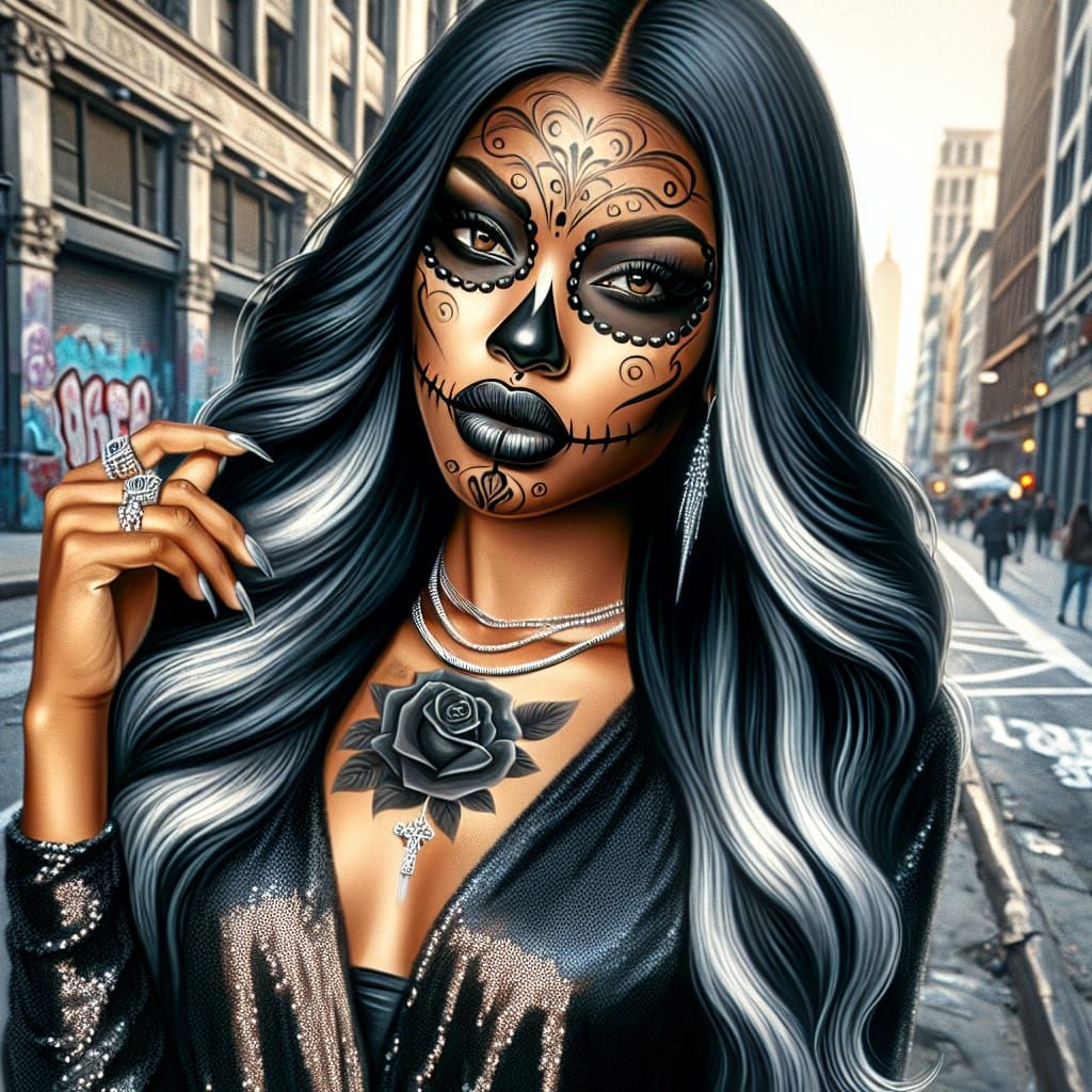 The Tattooed Rose in Black