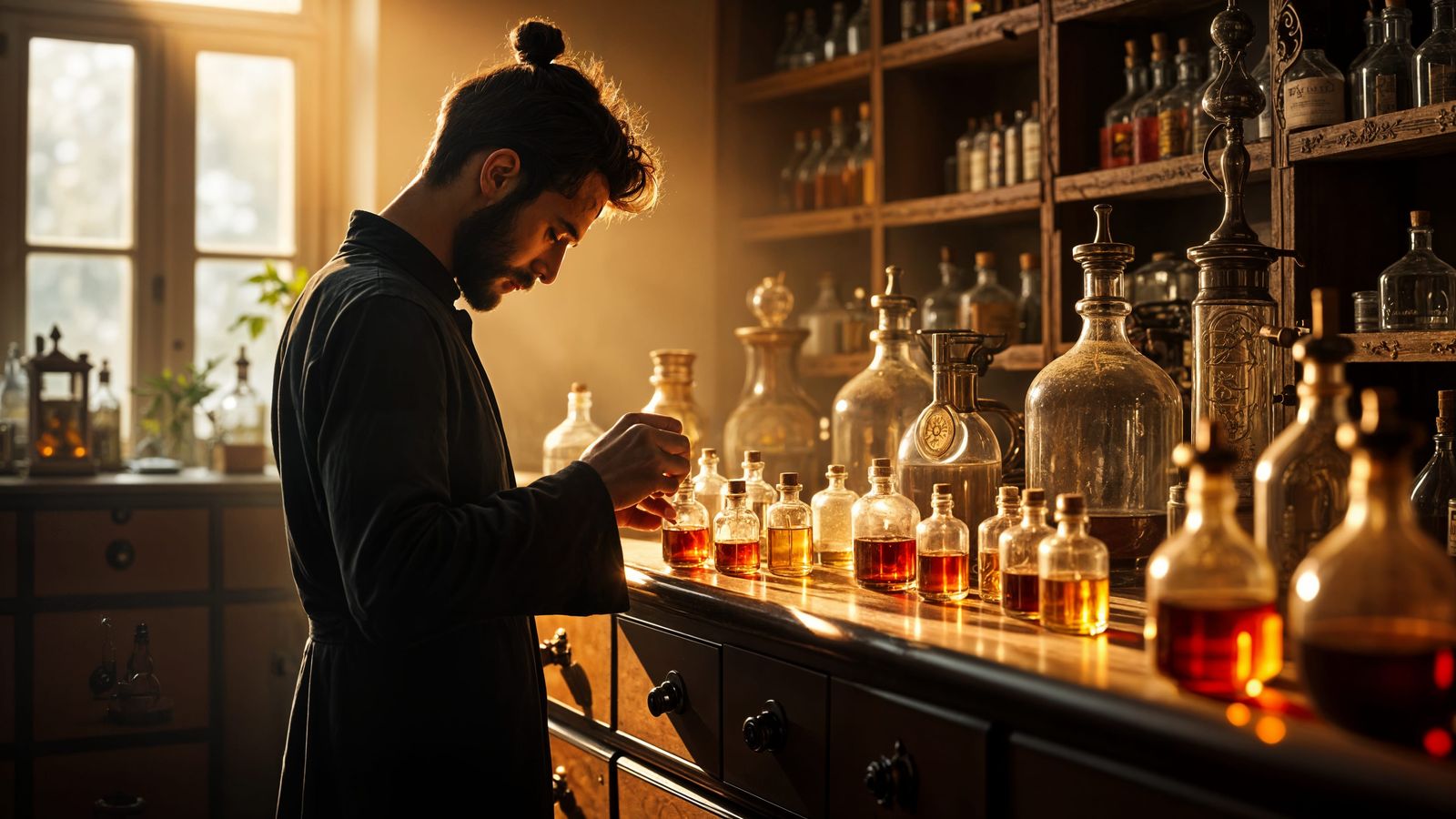 Elegant Perfumist Alchemist Creates Masterpiece Fragrances i...