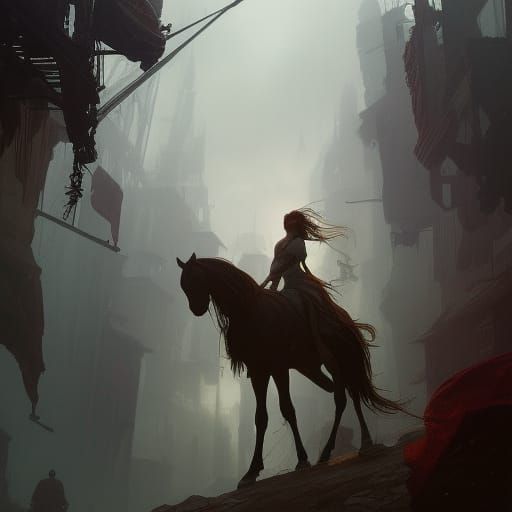 Dark Fantasy Horse Masterpiece in Intricate Detail