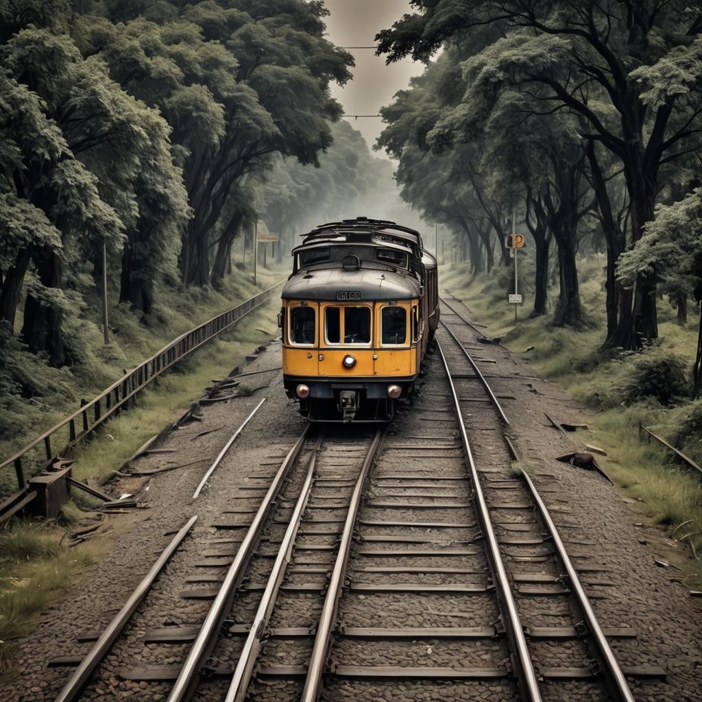 Abandoned Railway in a Forgotten World