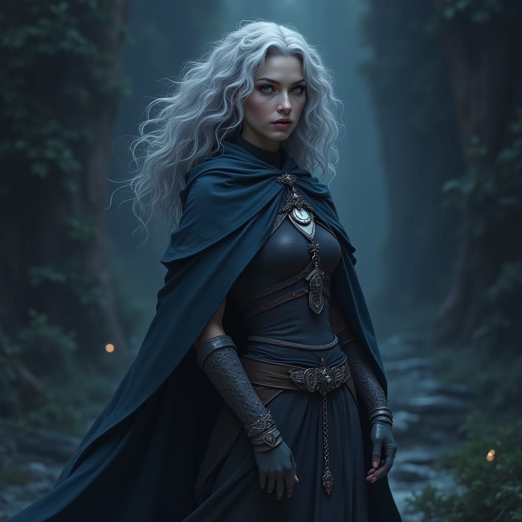 Slender Priestess of Selune in Twilight Domain