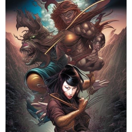 Stylized Japanese Comic Art