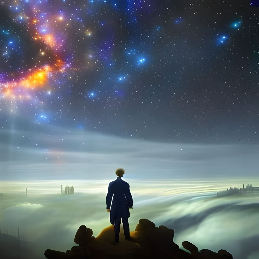 Ethereal Night Sky with Milky Way Galaxy