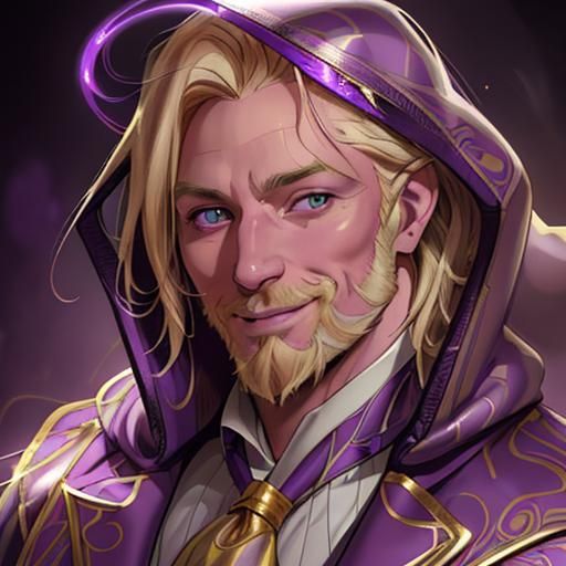 Enigmatic Magnate Amidst Whirling Vortex