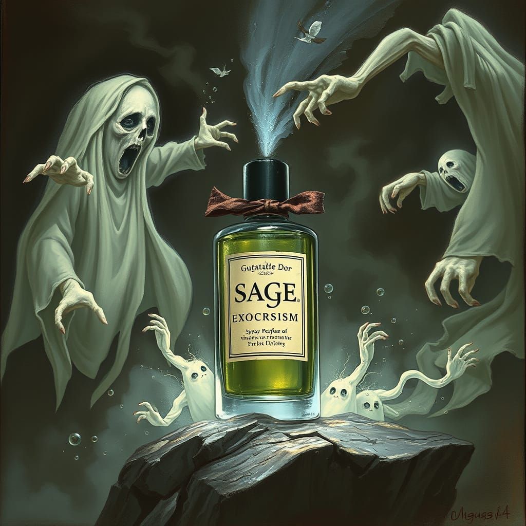 Funny Ad: Sage Exorcism Spray for Ghosts