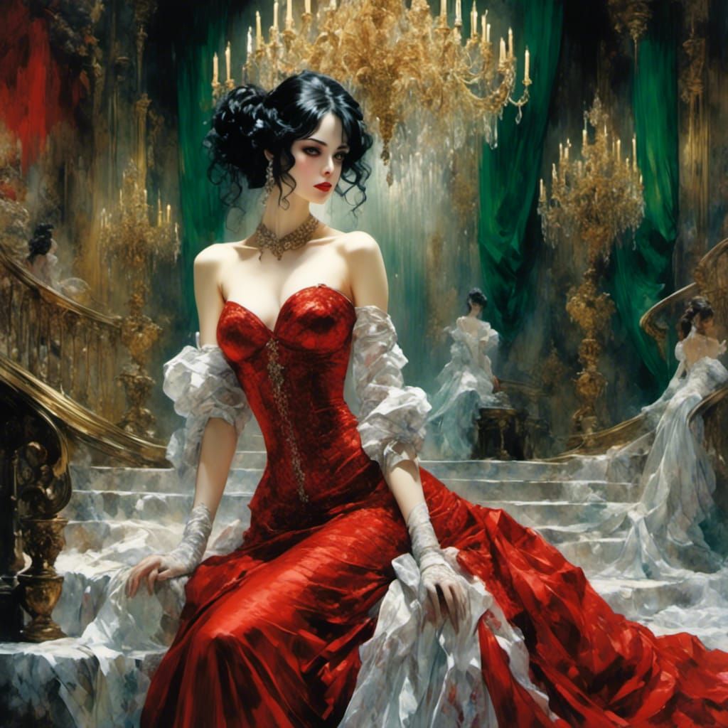 Gothic Horror Woman Unravels Ancient Curse in Mysterious Man...