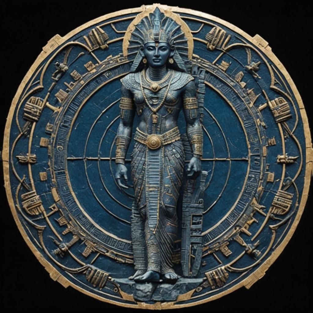 Ancient Mesopotamian Gods in a Futuristic Setting