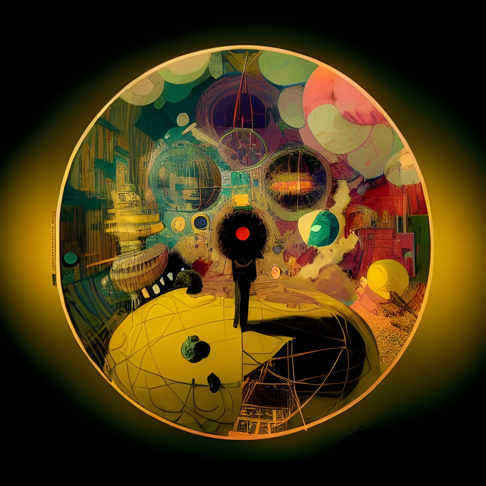 A Spherical Mindscapes Masterpiece in Cyberpunk Art Style