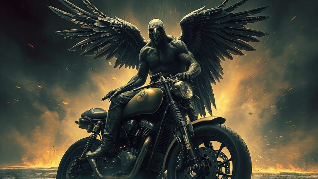 Big Bad Biker Crow Scytale