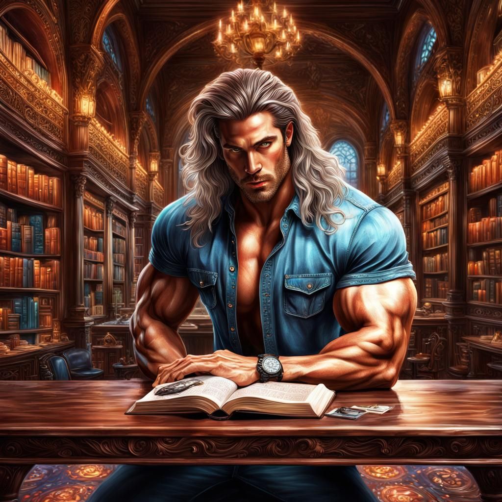 Dashing Hero on a Romantic Book Cover