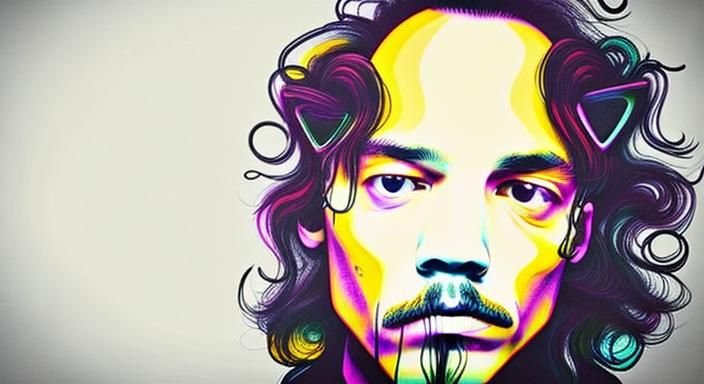 Mysterious Figure Lost in Vibrant Hues