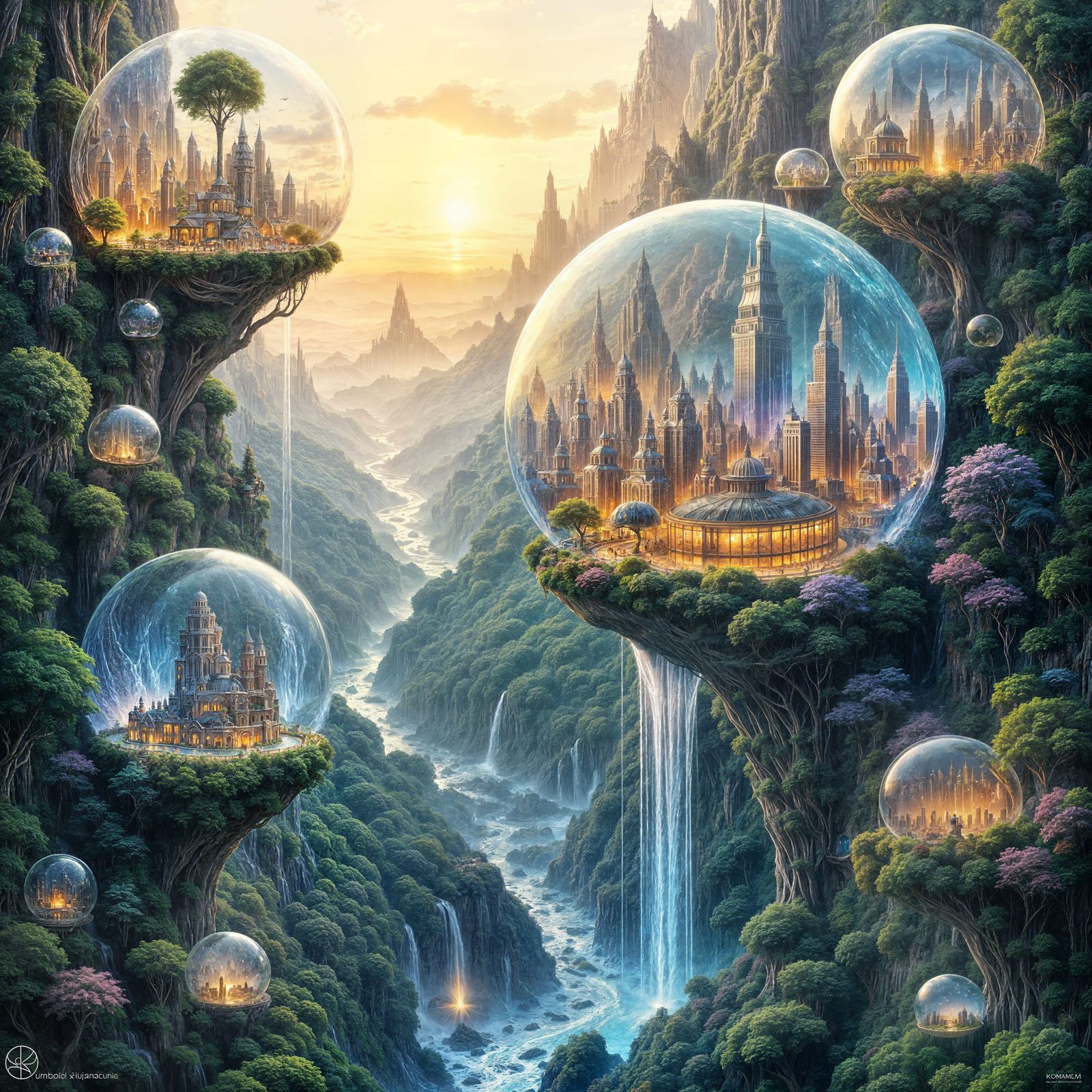 City Within a Cosmic Orb
